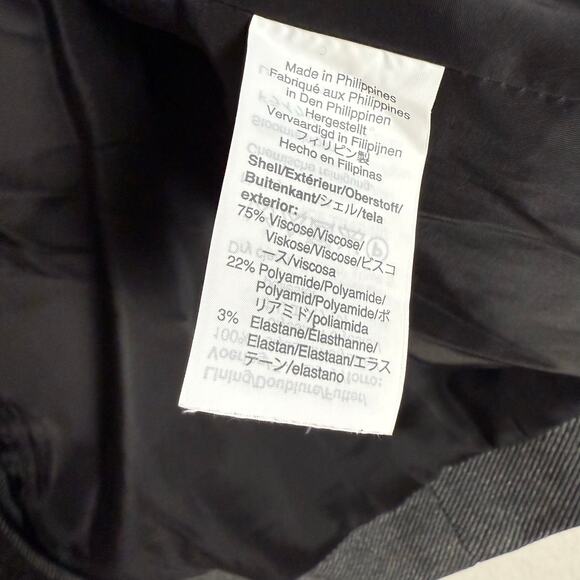 J.Crew Gray Going Out Open Front Collarless Slim Twill Blazer Jacket Size 6 - Picture 6 of 6